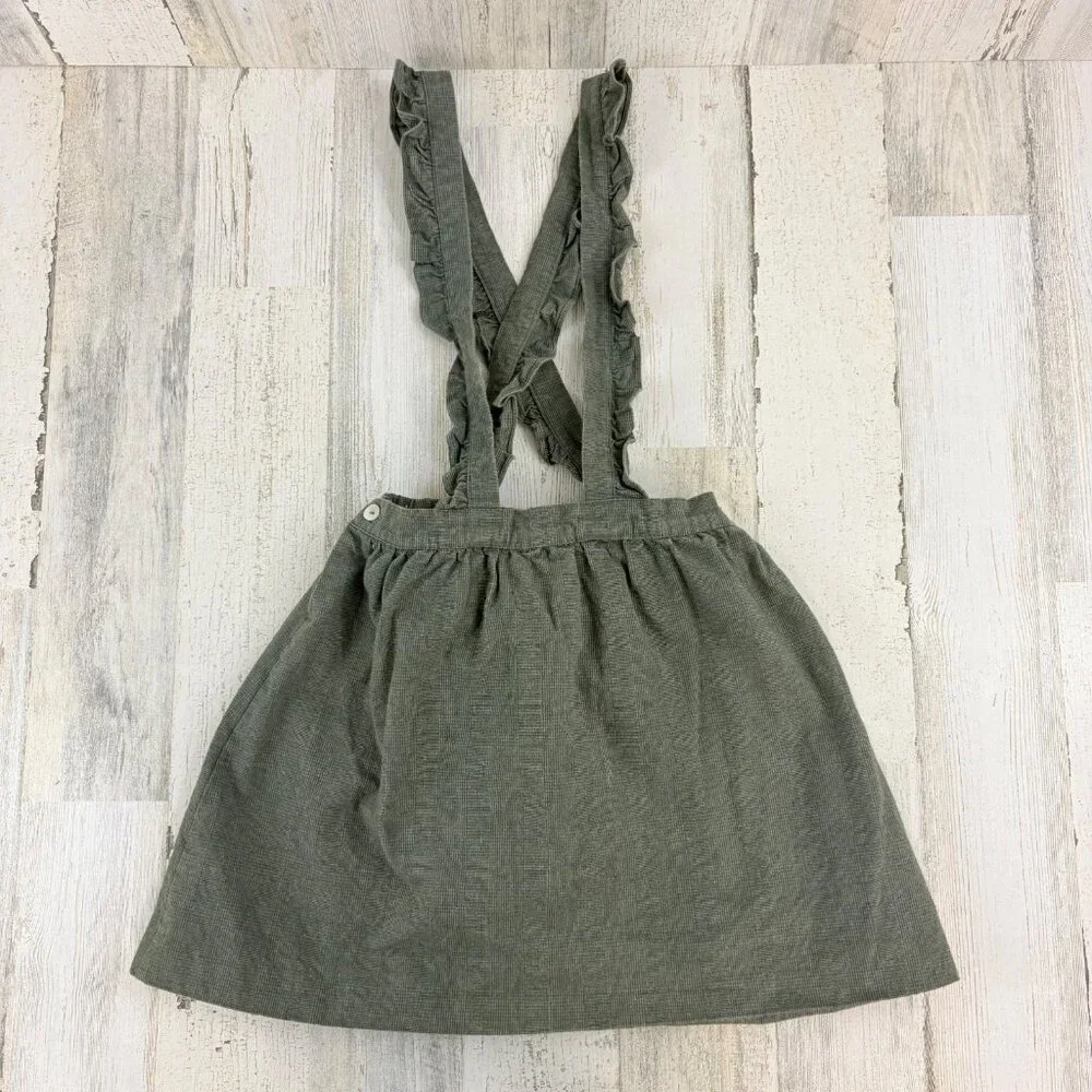 La Coqueta Green Pinafore Skirt Girls Sz 9